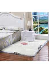 Living and Home 60Cm x 90Cm Dwayne Handmade White Rug - Size: 60 cm x 90 cm - thumbnail 6