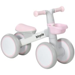 AIYAPLAY Kids Balance Bike for 1-3 Years Old with Adjustable Seat in Pink - thumbnail 2