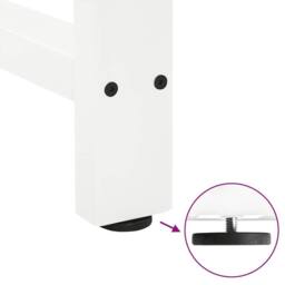 Berkfield Home Coffee Table Legs White 2 pcs 80x(72-73) cm Steel - thumbnail 9