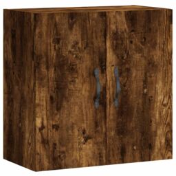 Berkfield Home Wall Cabinet Smoked Oak 60x31x60 cm Engineered Wood in Brown - Size: 60 x 31 x 60 cm - thumbnail 2