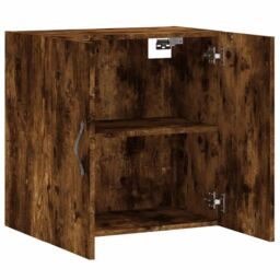 Berkfield Home Wall Cabinet Smoked Oak 60x31x60 cm Engineered Wood in Brown - Size: 60 x 31 x 60 cm - thumbnail 6