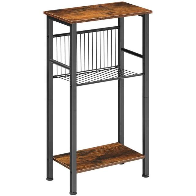 FLAVORA 40×22×79cm Brown Narrow Console Entryway Table - Size: 0.6m2 - image 1