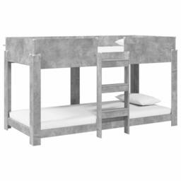 Berkfield Home Bunk Bed for Kids Concrete Grey 90 x 200 cm Engineered Wood - thumbnail 2