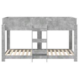 Berkfield Home Bunk Bed for Kids Concrete Grey 90 x 200 cm Engineered Wood - thumbnail 5