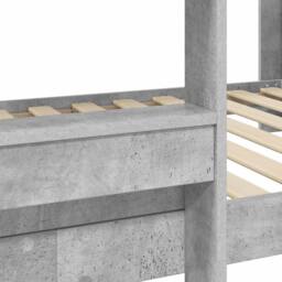 Berkfield Home Bunk Bed for Kids Concrete Grey 90 x 200 cm Engineered Wood - thumbnail 9