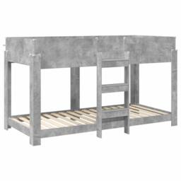 Berkfield Home Bunk Bed for Kids Concrete Grey 90 x 200 cm Engineered Wood - thumbnail 4
