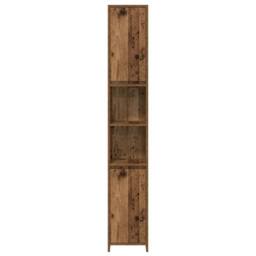 Berkfield Home 3 Piece Bathroom Furniture Set Old Wood Engineered Wood - thumbnail 6