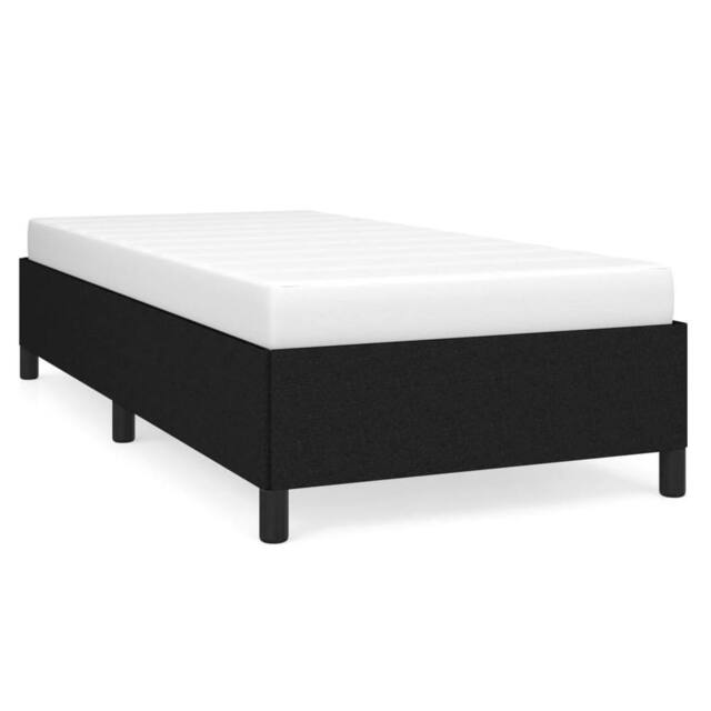 Berkfield Home Bed Frame Black 90x190 cm Single Fabric - image 1