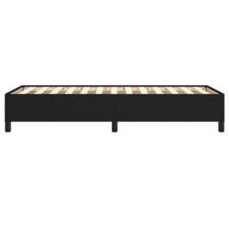 Berkfield Home Bed Frame Black 90x190 cm Single Fabric - thumbnail 6