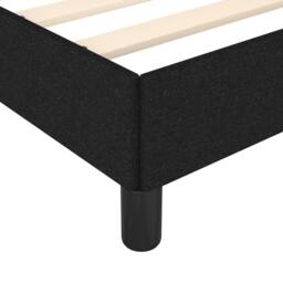 Berkfield Home Bed Frame Black 90x190 cm Single Fabric - thumbnail 7