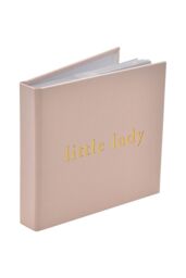 Bambino by Juliana Linen Photo Album - Little Lady in Light Pink - thumbnail 2
