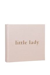 Bambino by Juliana Linen Photo Album - Little Lady in Light Pink - thumbnail 1