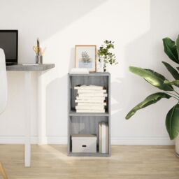 Berkfield Home Bookcase Grey Sonoma 40x30x77 cm Engineered Wood - Size: 40 x 30 x 77 cm - thumbnail 3
