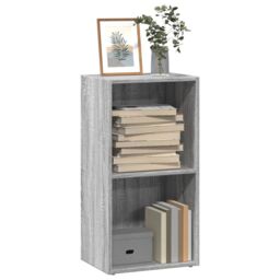 Berkfield Home Bookcase Grey Sonoma 40x30x77 cm Engineered Wood - Size: 40 x 30 x 77 cm - thumbnail 1