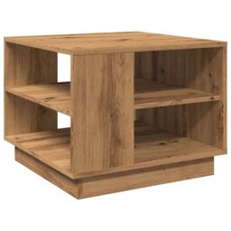 Berkfield Home Coffee Table Artisan Oak 55x55x42 cm Engineered Wood in Brown - Size: 55 x 55 x 42 cm - thumbnail 6