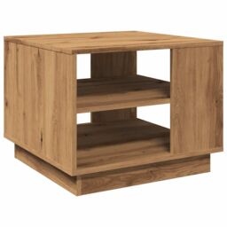 Berkfield Home Coffee Table Artisan Oak 55x55x42 cm Engineered Wood in Brown - Size: 55 x 55 x 42 cm - thumbnail 2
