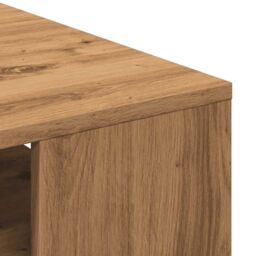 Berkfield Home Coffee Table Artisan Oak 55x55x42 cm Engineered Wood in Brown - Size: 55 x 55 x 42 cm - thumbnail 7