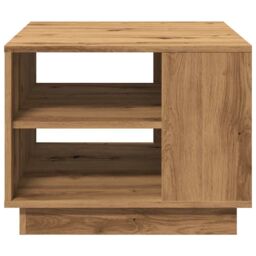Berkfield Home Coffee Table Artisan Oak 55x55x42 cm Engineered Wood in Brown - Size: 55 x 55 x 42 cm - thumbnail 4