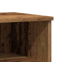 Berkfield Home Modern Bedside Cabinets 2 pcs Old Wood 40x35x50 cm Engineered Wood in Brown - Size: 40 x 35 x 50 cm - thumbnail 9