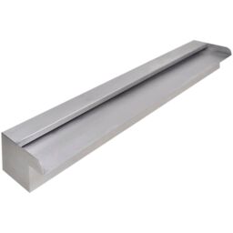 Berkfield Home Rectangular Waterfall Pool Fountain Stainless Steel 90 cm in Silver - thumbnail 2
