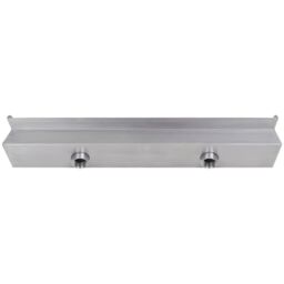 Berkfield Home Rectangular Waterfall Pool Fountain Stainless Steel 90 cm in Silver - thumbnail 3