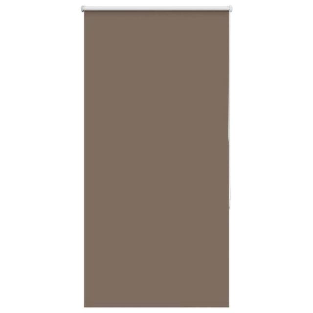 Berkfield Home Roller Blind Blackout Coffee 65x175 cm Fabric Width 60.7 cm Polyester in Brown - image 1