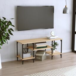 Berkfield Home TV Cabinet Sonoma Oak 102x35x45.5 cm Engineered Wood in Brown