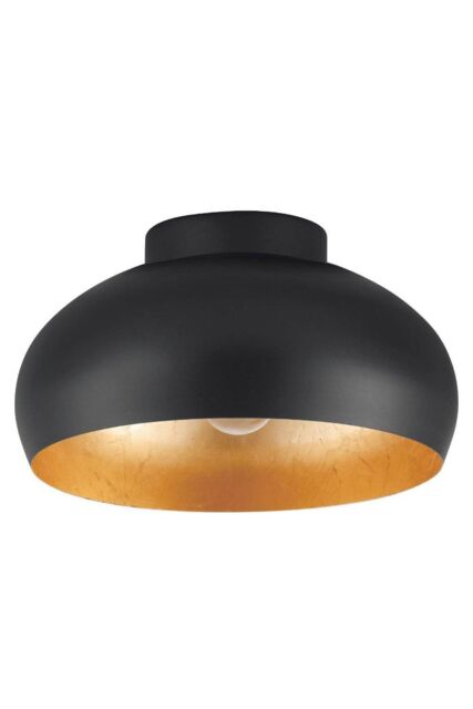 Eglo Mogano 2, Domed Gold Semi-Flush Ceiling Light in Metallic Gold - image 1