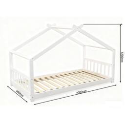Kidsaw Jinsen Standard Single Cottage Bed White - thumbnail 5