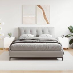 Berkfield Home Bedside Cabinets 2 pcs High Gloss White 40x40x50 cm Engineered Wood - Size: 40 x 40 x 50 cm - thumbnail 1