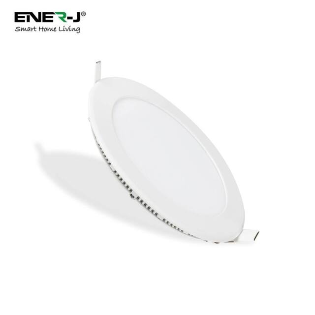 ENER-J 18W Recessed Round LED Mini Panel 220mm diameter (Hole Size 205mm), CE Driver, 90 Lm/Watt, RA 80, 4000K (Pack of 4) - image 1