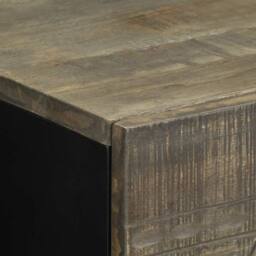 Berkfield Home Bedside Cabinet Light Grey 50x33x60 cm Solid Wood Mango - Size: 50 x 33 x 60 cm - thumbnail 6