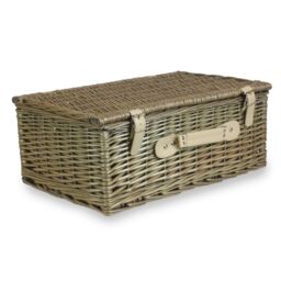 Red Hamper EH037 Wicker 45cm Antique Wash Picnic Basket in Brown - thumbnail 1