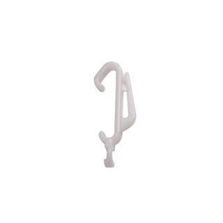 New Edge Blinds Pack of 40 Plastic Sliding Curtain Track Hook Gliders in White