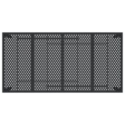 Berkfield Home Garden Table Anthracite 200x100x72 cm Steel in Black - Size: 200 x 100 x 72 cm - thumbnail 5