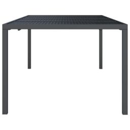 Berkfield Home Garden Table Anthracite 200x100x72 cm Steel in Black - Size: 200 x 100 x 72 cm - thumbnail 4