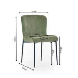Cheshire Thornbury Elegant Green Dining Chairs - Set of 2 - thumbnail 5