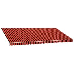 Berkfield Home Awning Top Sunshade Canvas Orange & Brown 600x300 cm