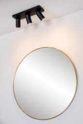 Lucide 'TAYLOR' Dimmable Tiltable Bathroom LED Ceiling Spotlight Bar GU10 in Black - thumbnail 5