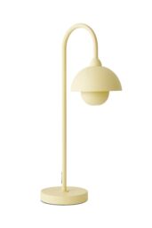 ValueLights Tilly Pastel Arched Dome Shade Metal Table Lamp in Yellow - thumbnail 6