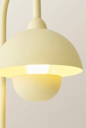 ValueLights Tilly Pastel Arched Dome Shade Metal Table Lamp in Yellow - thumbnail 4