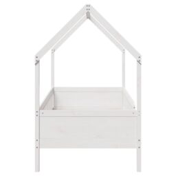 Berkfield Home Kids' House Bed Frame without Mattress White 90x190 cm Single Pine - thumbnail 5