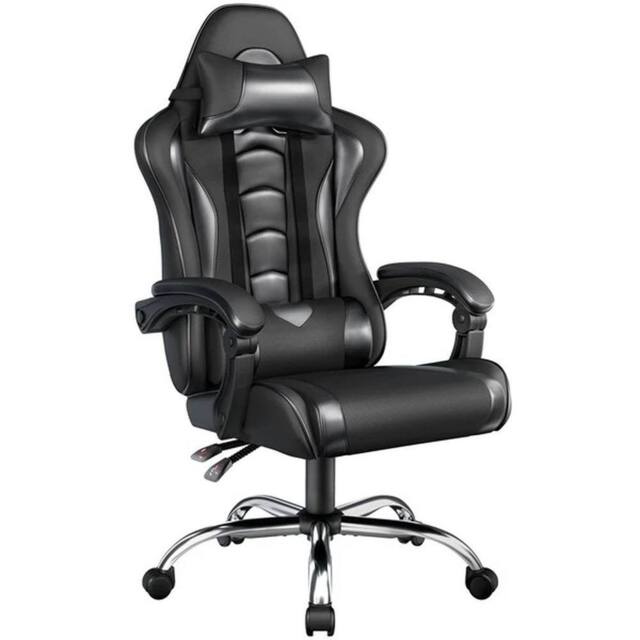 KORVIXA Ergonomic Gaming Chair Reclining in Black - Size: 100 cm x 100 cm - image 1