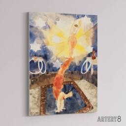 "Artery8 Two Acrobats in Red Tights Charles Demuth Canvas Wall Art Print - Size: W12"" x H16""" - thumbnail 2