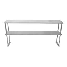 Monstershop 5ft Catering Bench With Double Over-Shelf in Silver - thumbnail 9