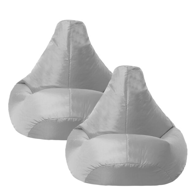 icon Kids Recliner Beanbag, Indoor & Outdoor, Purple (2-Pack) in Grey - image 1