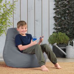 icon Kids Recliner Beanbag, Indoor & Outdoor, Purple (2-Pack) in Grey - thumbnail 2