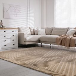 The Rug Shop UK Brown Handmade Modern Easy to clean Geometric Area Rug - Size: 160 cm x 230 cm - thumbnail 2