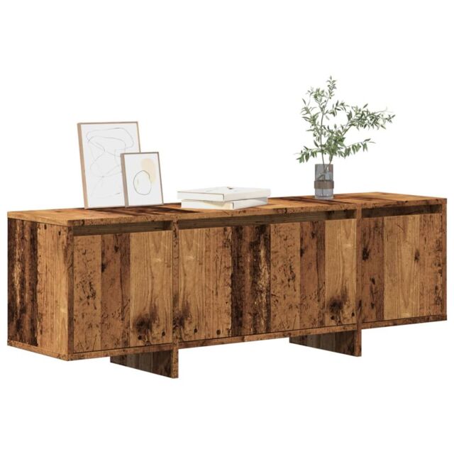 Berkfield Home TV Cabinet Old Wood 120x30x40.5 cm Engineered Wood in Brown - image 1