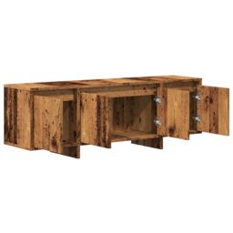 Berkfield Home TV Cabinet Old Wood 120x30x40.5 cm Engineered Wood in Brown - thumbnail 5